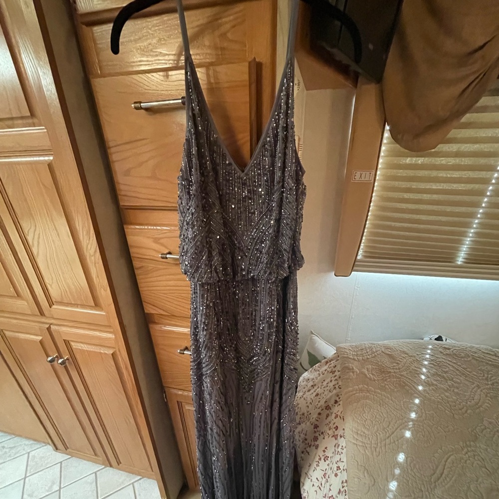 Floor length sequin gown